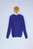 Masq 39 maglia a manica lunga in cotone exgtrafine blu