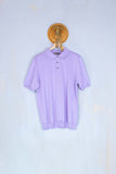 polo da uomo color lavanda in cotone extra fine di masq 39