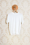 T-shirt Checked Jaquard Burro