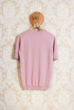 t-shirt girocollo in maglia di cotone ultrafine color cipolla da uomo di masq