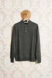Maglia polo in filato di lana e seta da uomo della maison masq color verde boscoa