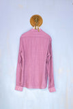Mastri camiciai Camicia coreana uomo in lino color rosa antico