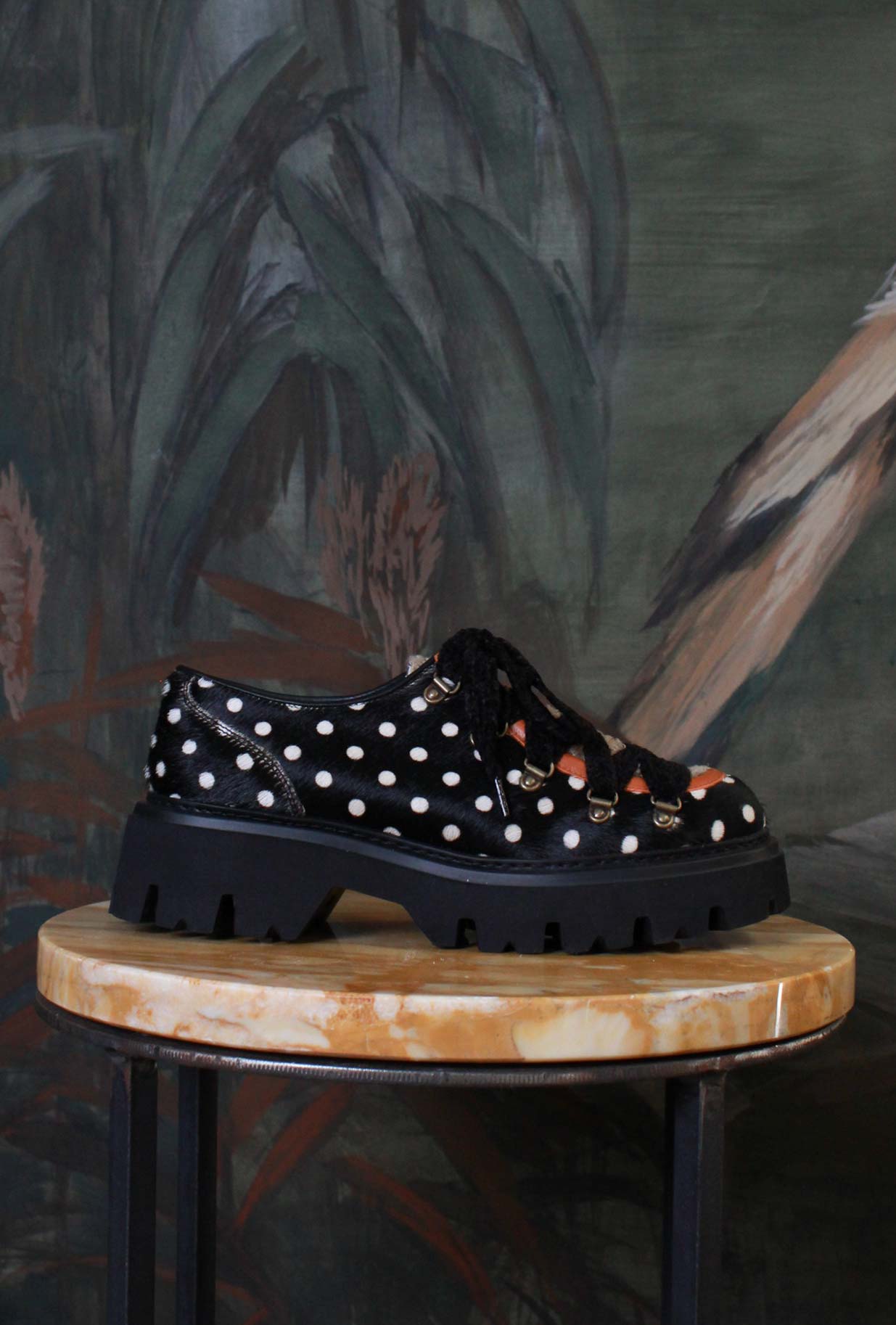 Scarpa Stringata Rocciatore della Maze di colore Horsy Pois da Donna