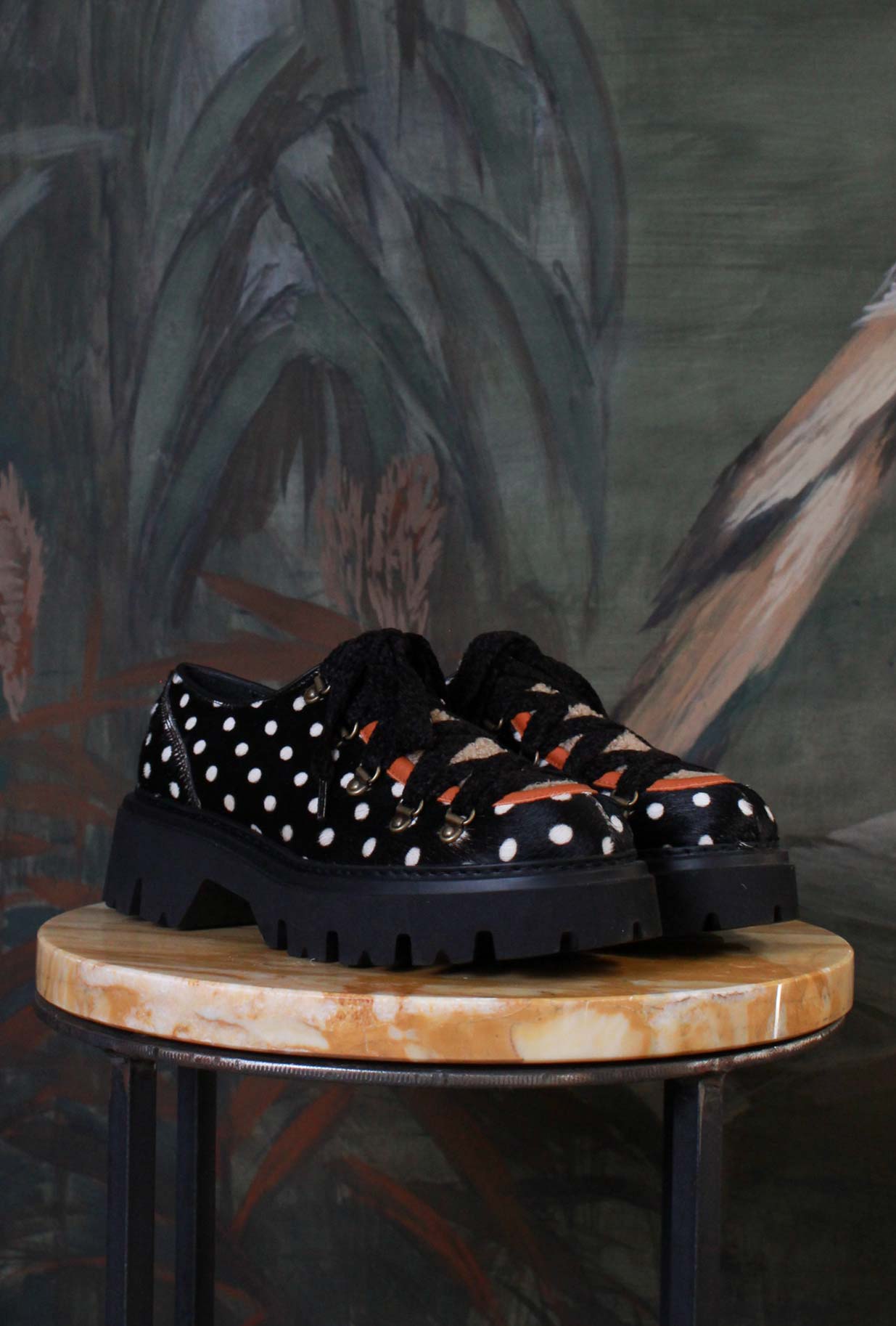 Scarpa Stringata Rocciatore della Maze di colore Horsy Pois da Donna