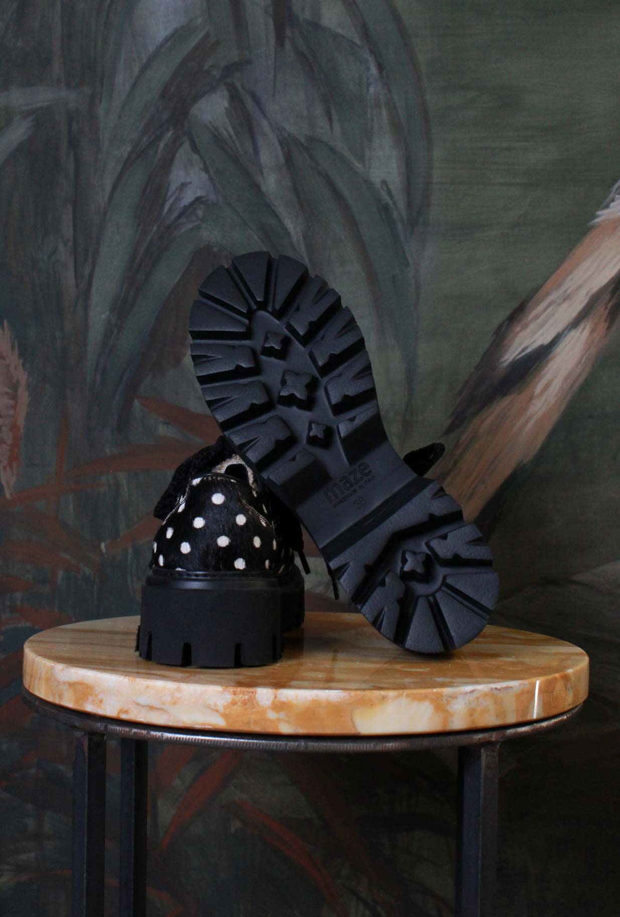 Scarpa Stringata Rocciatore della Maze di colore Horsy Pois da Donna