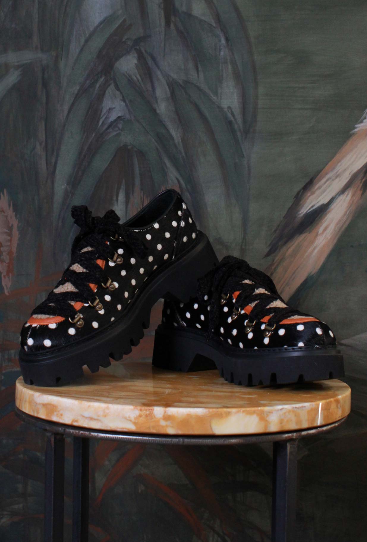 Scarpa Stringata Rocciatore della Maze di colore Horsy Pois da Donna