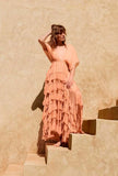 Abito Lungo Charlotte di Mes Demoiselles Paris nuance Nude da Donna