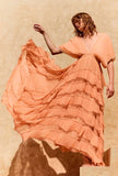 Abito Lungo Charlotte di Mes Demoiselles Paris nuance Nude da Donna