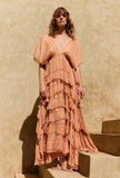 Abito Lungo Charlotte di Mes Demoiselles Paris nuance Nude da Donna