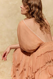 Abito Lungo Charlotte di Mes Demoiselles Paris nuance Nude da Donna