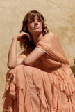 Abito Lungo Charlotte di Mes Demoiselles Paris nuance Nude da Donna