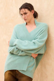 Cardigan Flutter di Mes Demoiselles Paris realizzato nell’intramontabile tonalità Mint Green da Donna