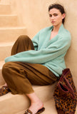 Cardigan Flutter di Mes Demoiselles Paris realizzato nell’intramontabile tonalità Mint Green da Donna