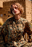 Camicia Gaudel firmata Mes Demoiselles Paris realizzata in viscosa leggera nella luminosa fantasia Golden Garden da Donna