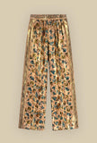 Pantalone Gianni firmato Mes Demoiselles Paris realizzato in viscosa nella luminosa fantasia Golden Garden da Donna