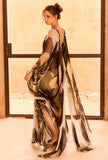 Abito Pucha di Mes Demoiselles Paris, impreziosito dalla fantasia Jardin de la Pensée d'ispirazione 70's glam da Donna