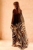 Abito Sisters di Mes Demoiselles Paris, in raffinata fantasia zebrata e realizzato in leggero chiffon di viscosa da Donna