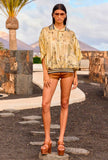 Bowling Shirt Jaca di Mes Demoiselles Paris nell’esclusiva stampa Japan Birds da Donna