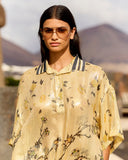 Bowling Shirt Jaca di Mes Demoiselles Paris nell’esclusiva stampa Japan Birds da Donna