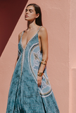 Mes Demoiselles Paris Abito Lungo Mishtar Maiolica Azur