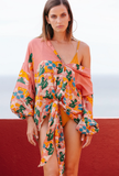 Mes Demoiselles Paris Camicia in Seta Wappa Flower Bloom