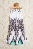 PAntalone in seta bard di mes demoiselles paris donna ss24 stampa bird on fire