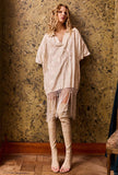 Poncho Shirt Franny Ecru