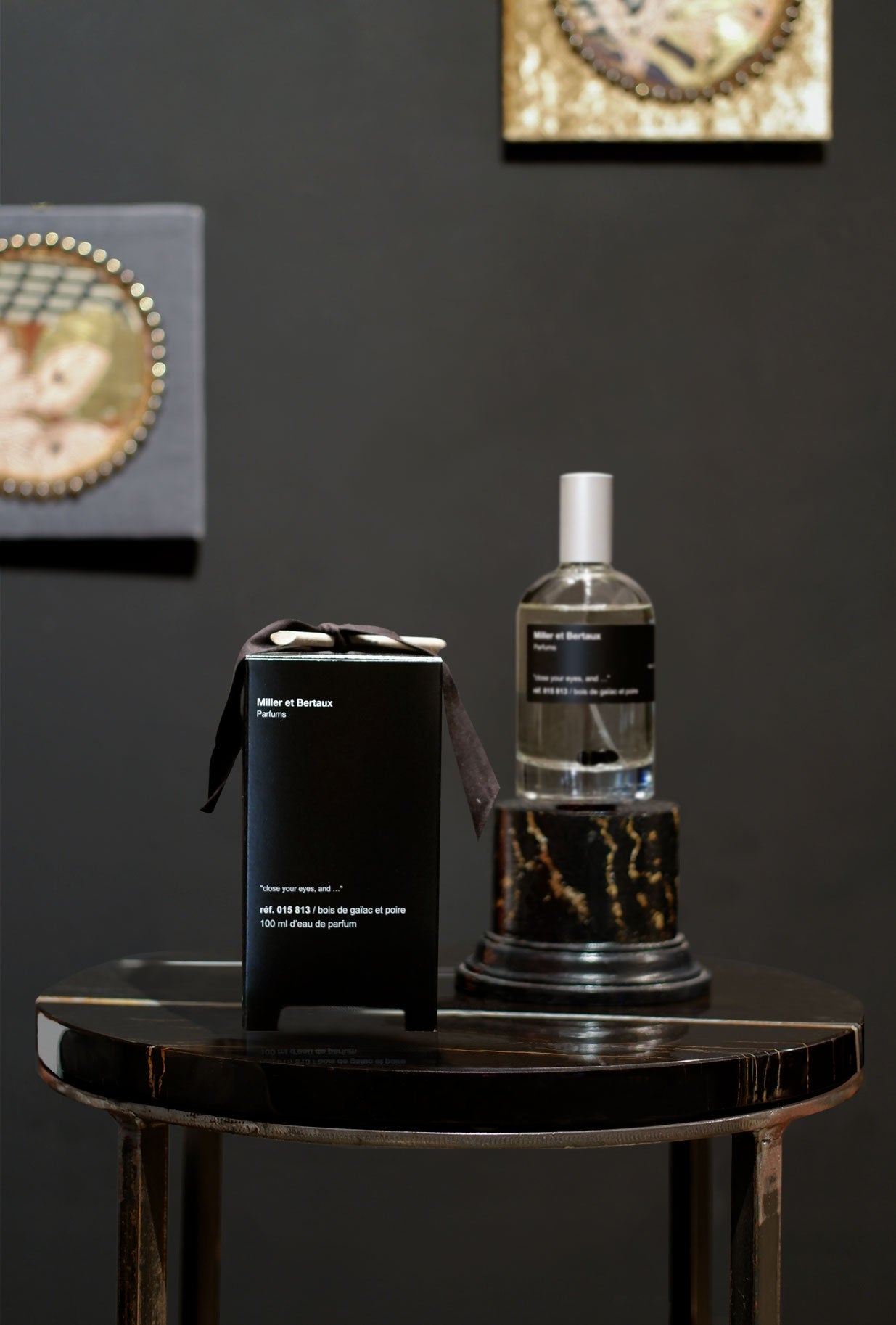 miller et bertaux eau de parfum 100ml close your eyes con limone mandorle e legno di guiaco