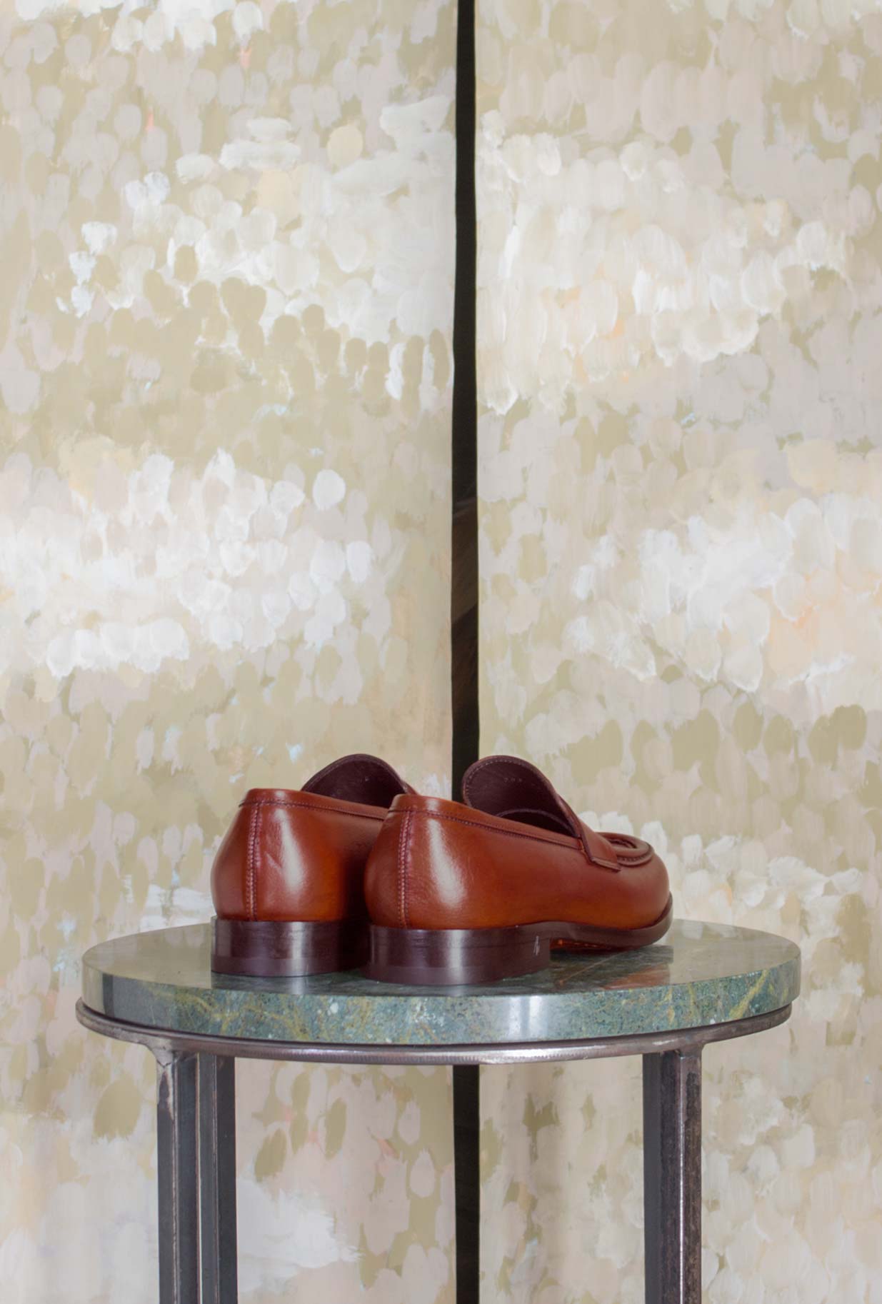 Mocassino 70’s Harper Morgillo realizzato in morbida pelle color Cuoio da Uomo