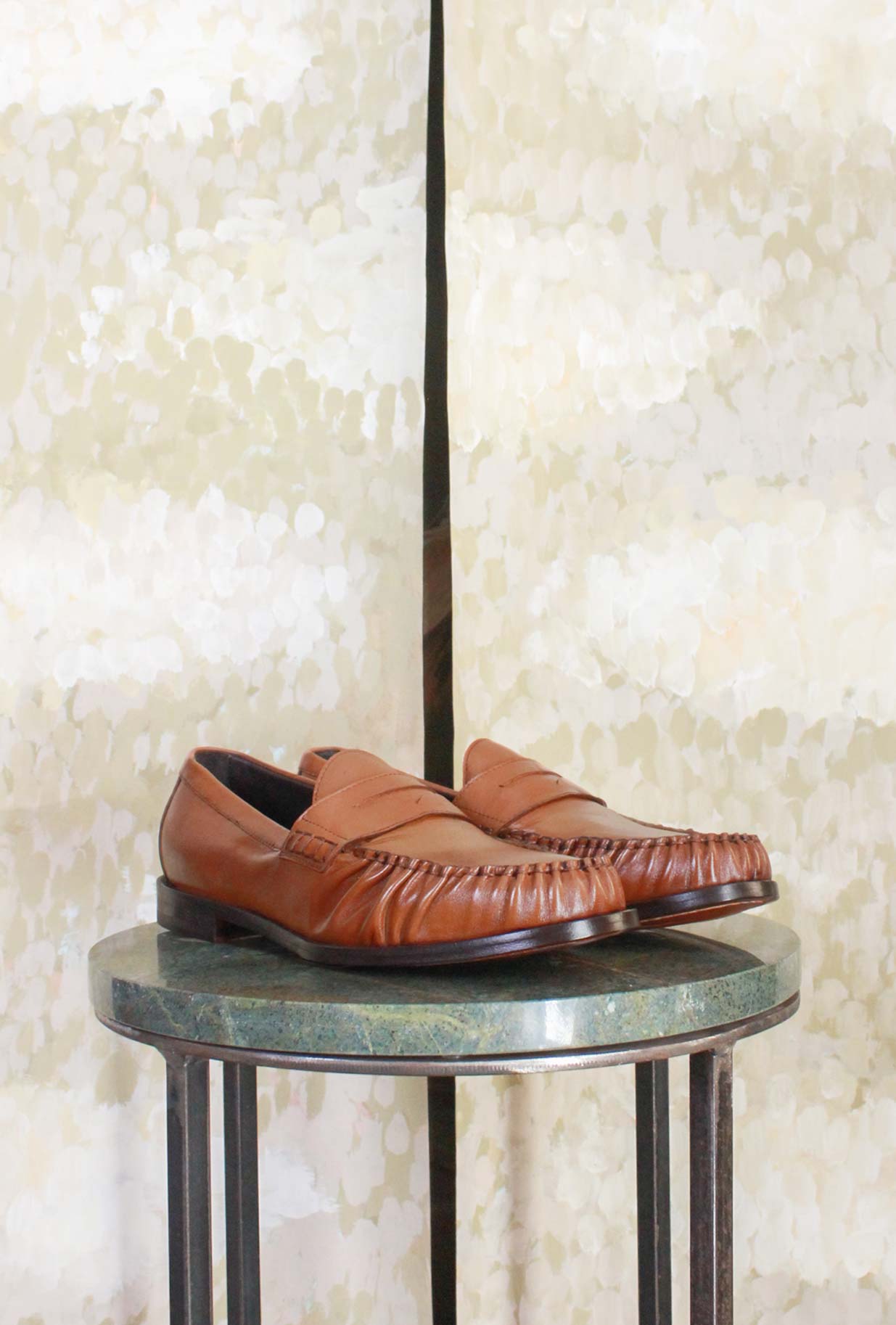 Mocassino Martini di Morgillo realizzato in pregiata pelle color Cuoio da Uomo