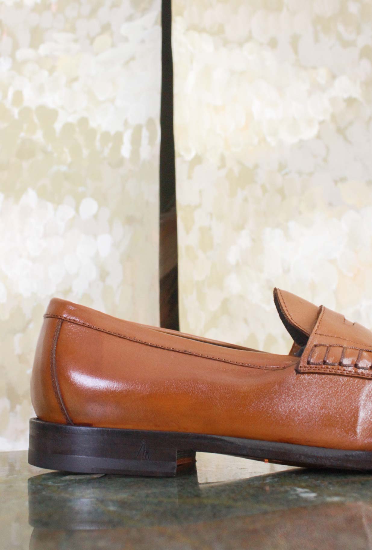 Mocassino Martini di Morgillo realizzato in pregiata pelle color Cuoio da Uomo
