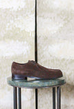 Scarpa Stringata Japan firmata Morgillo realizzata in suede nella tonalità Testa di Moro