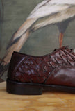 Scarpa Derby Pasolini tonalità Cuoio firmata Morgillo da Uomo
