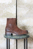 Stivaletto firmato Morgillo realizzato in pelle ingrassata color Cuoio da Uomo