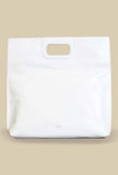 Borsa spalla o pochette donna federica della maison ndb color latte con catena gold