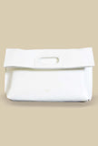 Borsa spalla o pochette donna federica della maison ndb color latte con catena gold