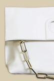 Borsa spalla o pochette donna federica della maison ndb color latte con catena gold