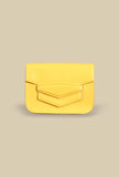 mini bag da donna della maison ndb con catena oro color ananas