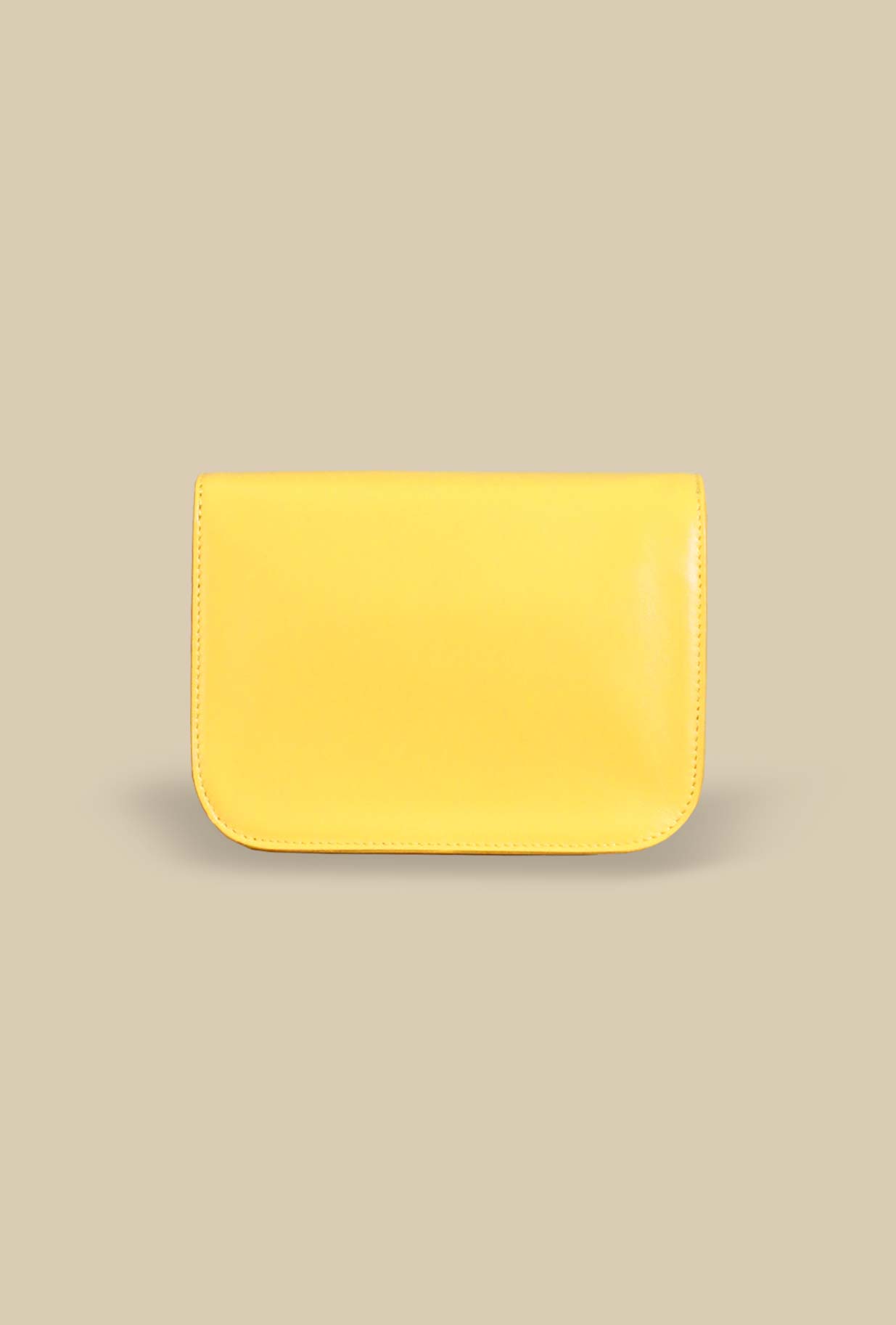 mini bag da donna della maison ndb con catena oro color ananas