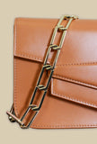 Borsa kamala da donna della maison ndb color cuoio con catena gold