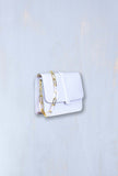 Ndb 968 Borsa Kamala M in pelle specchiata color Azzurro cielo