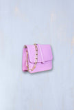Ndb 968 Borsa Kamala M in pelle specchiata color Lavander