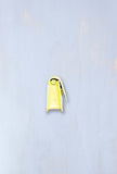 mini bag kamala in pelle specchiata lime e manico gioiello di NDB968