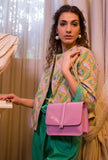 Ndb 968 Borsa Kamala M in pelle specchiata color Lavander