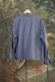 Shirt Jacket Columbus firmata New York Resident realizzata in leggero trumbler linen nella sofisticata tonalità Avio da Uomo