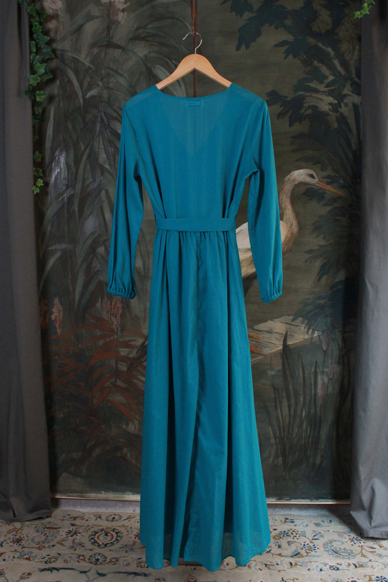 Niu Abito Lungo Voile papayago Turchese donna abbigliamento