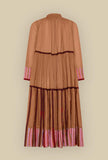 Gipsy Wide Dress firmato Niù Realizzato in pregiato voile di cotone nella calda tonalità Rumah da Donna