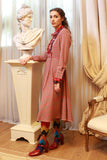 Abito Chemisier della maison Niù Fashion color papika tweed anni 70s