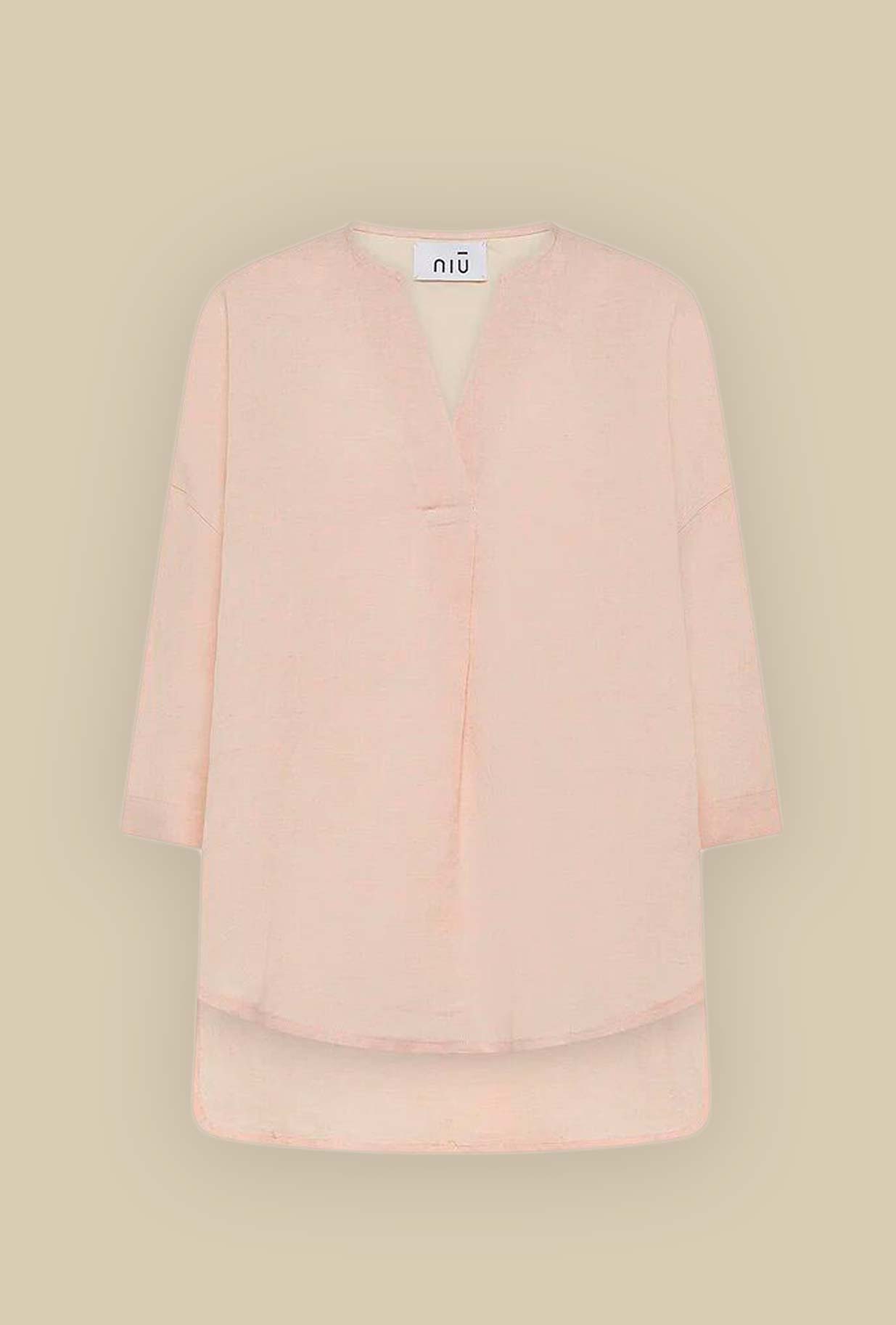 Blusa Over con Faldone di Niù nuance Orchidea da Donna