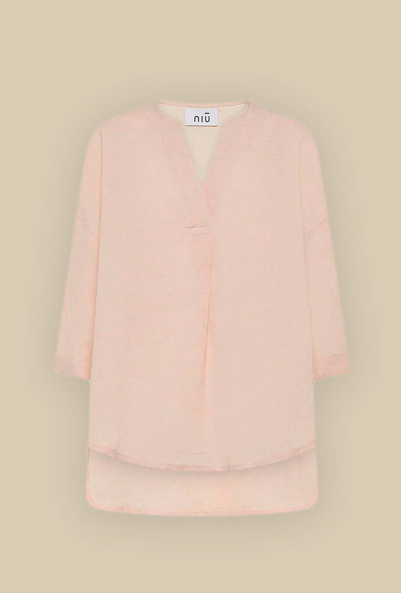 Blusa Over con Faldone di Niù nuance Orchidea da Donna